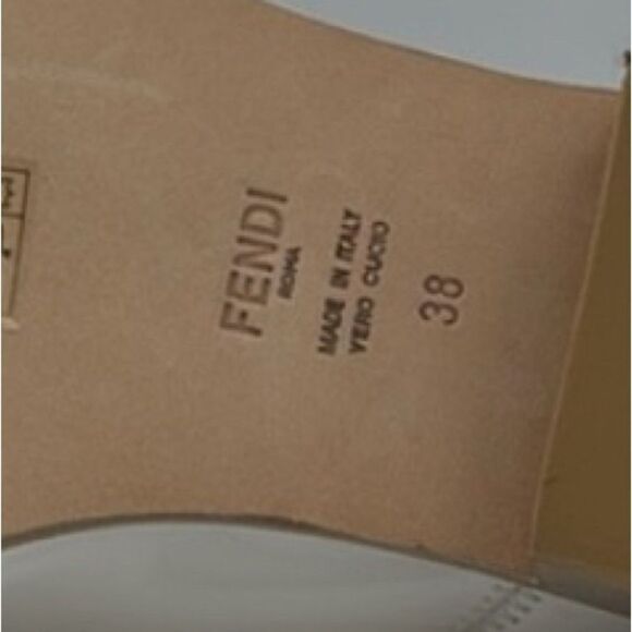 New Fendi FFrame White Patent Neoprene Stretch Logo Ankle Chelsea Boot 38/ US 8 - Picture 11 of 12